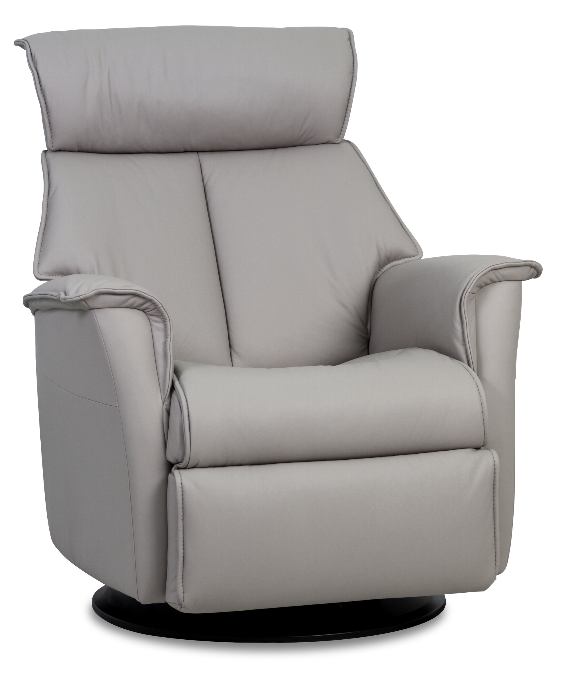 Boss Recliner- Cinder Leather - Chapin Furniture