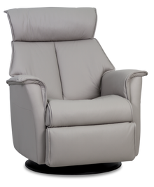 Boss Recliner- Cinder Leather - Chapin Furniture