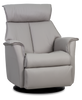 Boss Recliner- Cinder Leather - Chapin Furniture