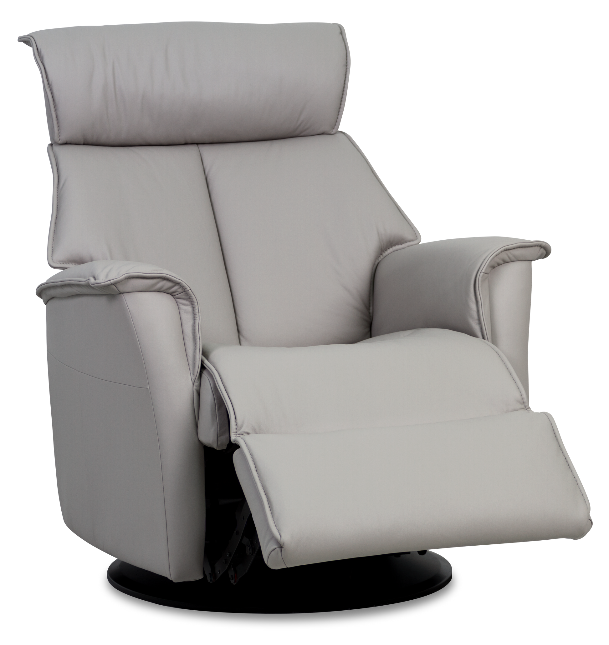 Boss Recliner- Cinder Leather - Chapin Furniture