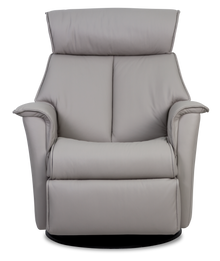 Boss Recliner- Cinder Leather - Chapin Furniture
