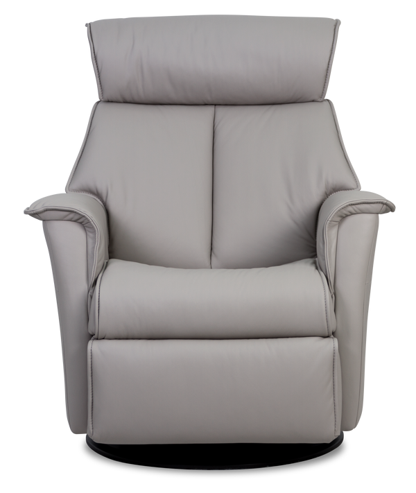 Boss Recliner- Cinder Leather - Chapin Furniture