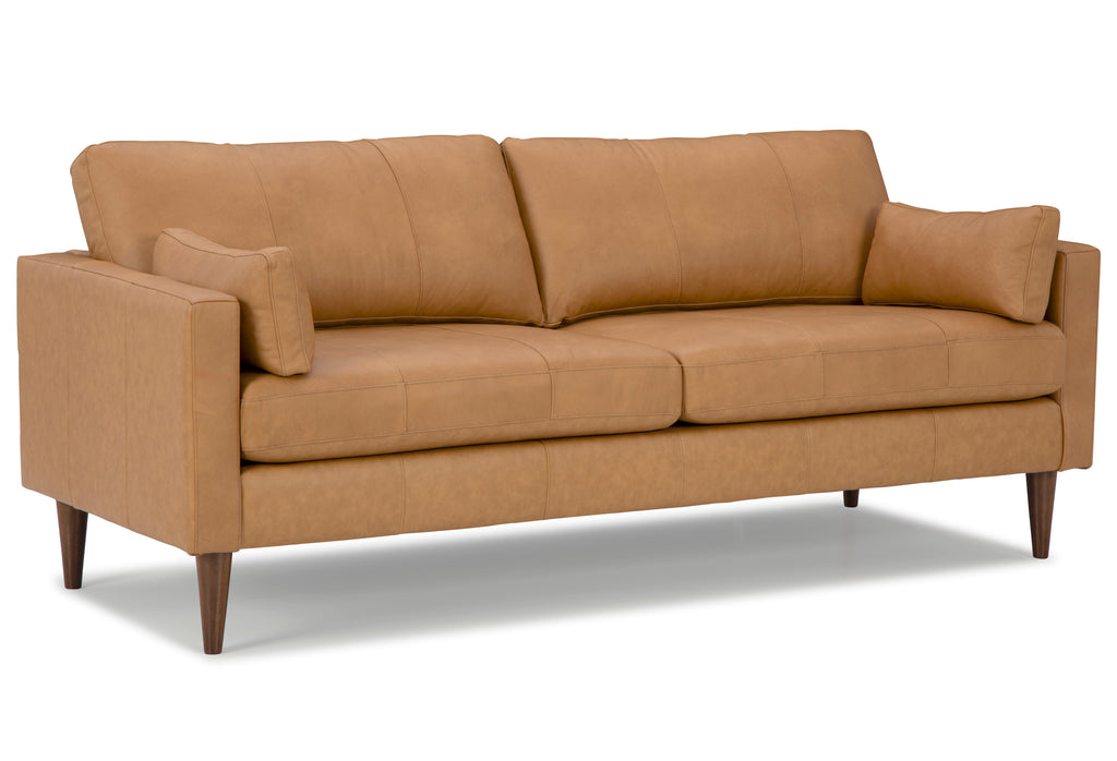 Trafton Leather Sofa- Butterscotch - Chapin Furniture