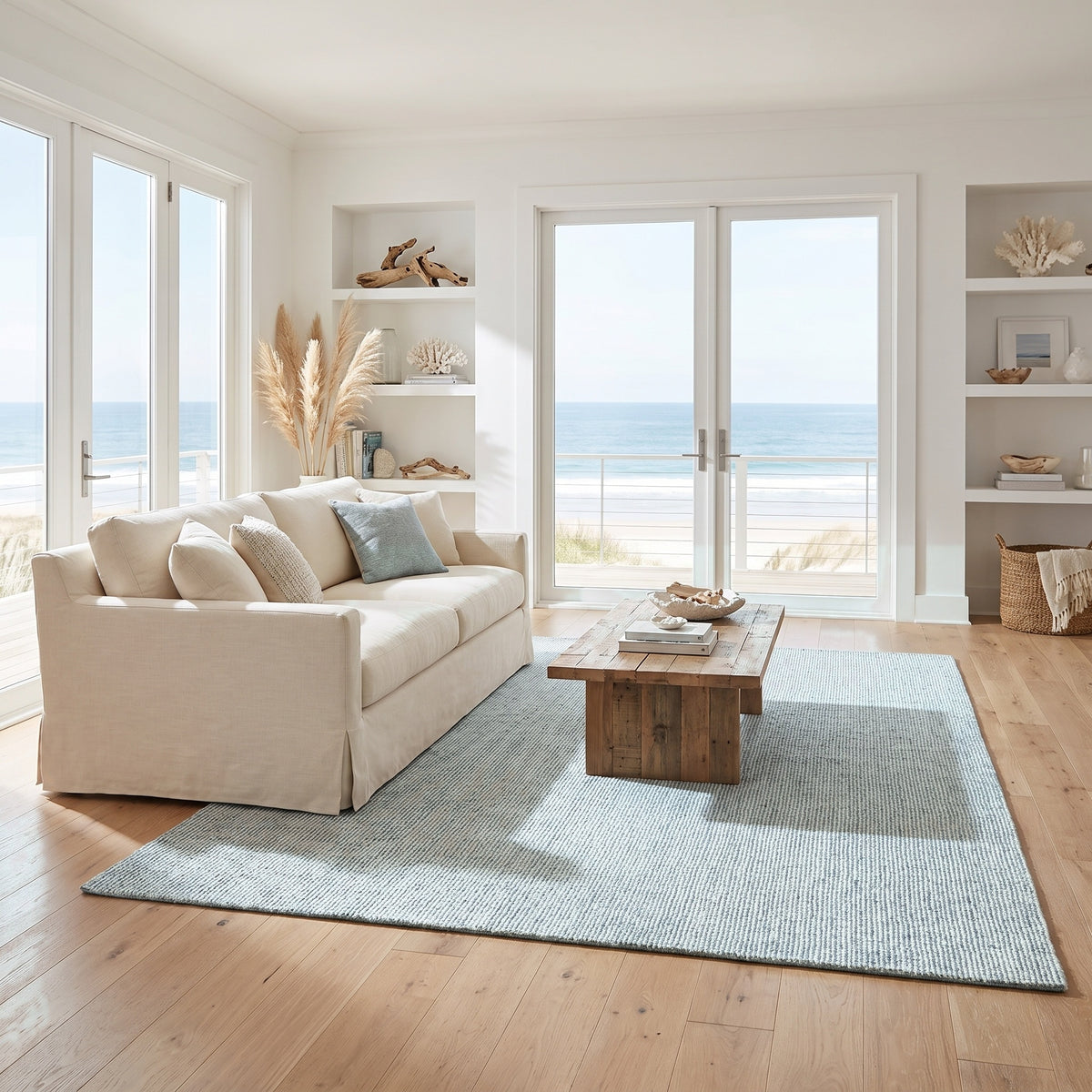 Sublime Texture Korvain SBL02 Blue/Ivory Rug - Chapin Furniture