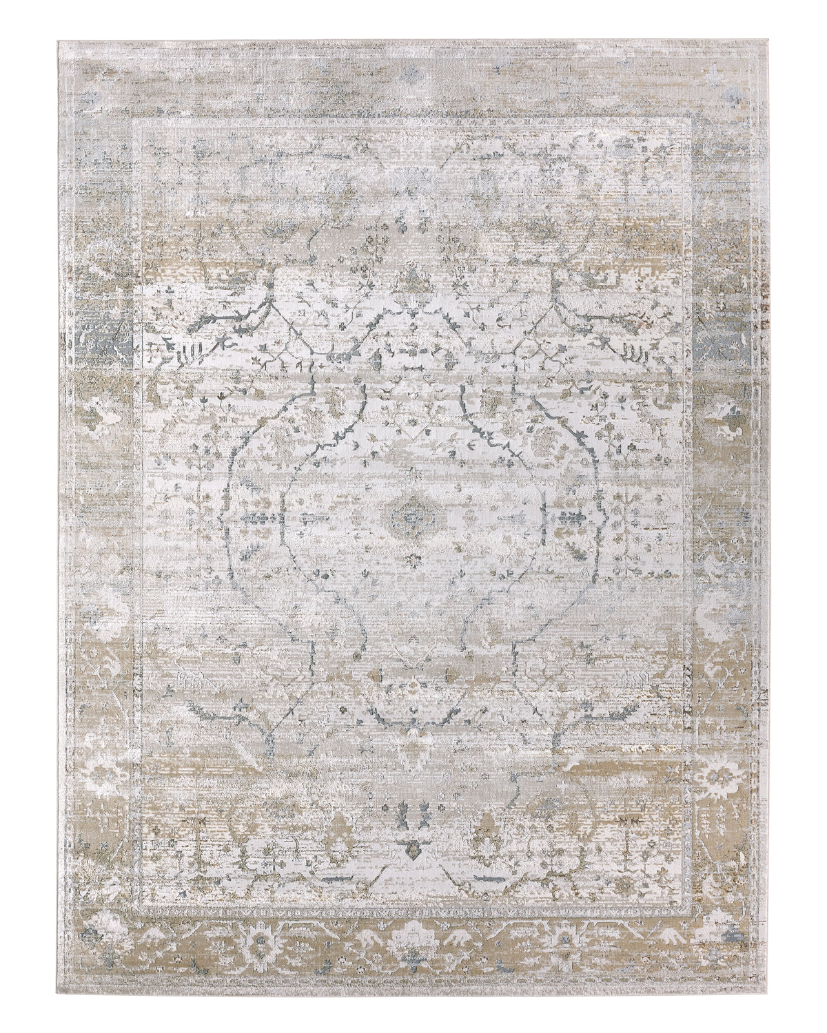 Sinclaire Tajsa SNL02 Gray/Gold Rug - Chapin Furniture