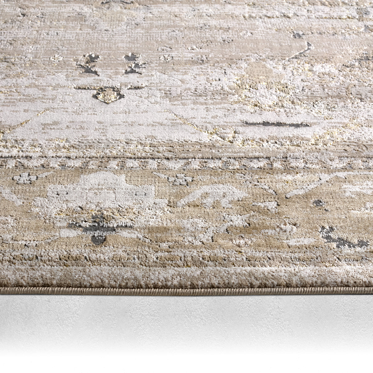 Sinclaire Tajsa SNL02 Gray/Gold Rug - Chapin Furniture