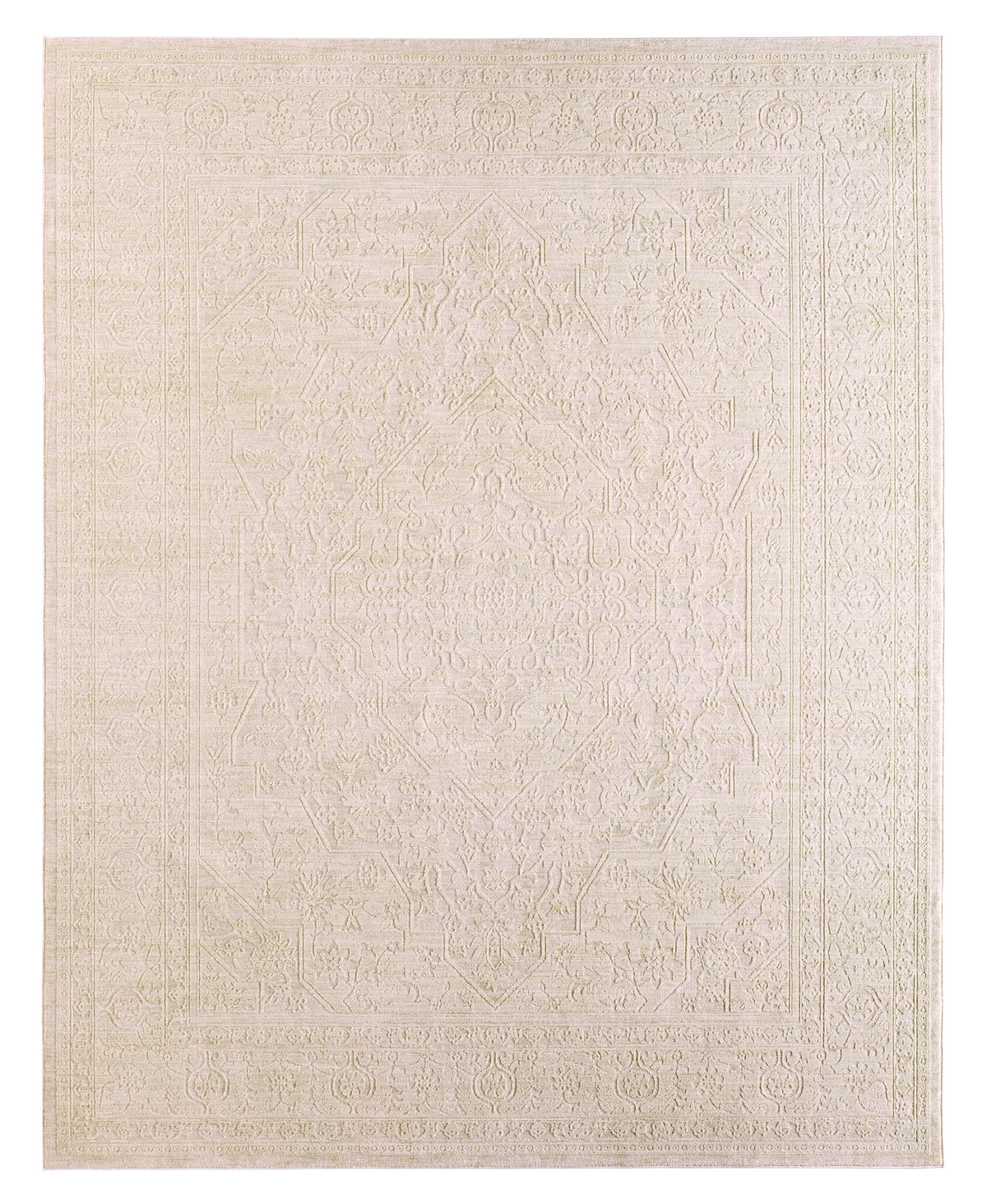 Serenita Beyza SRE01 Ivory/White Rug - Chapin Furniture