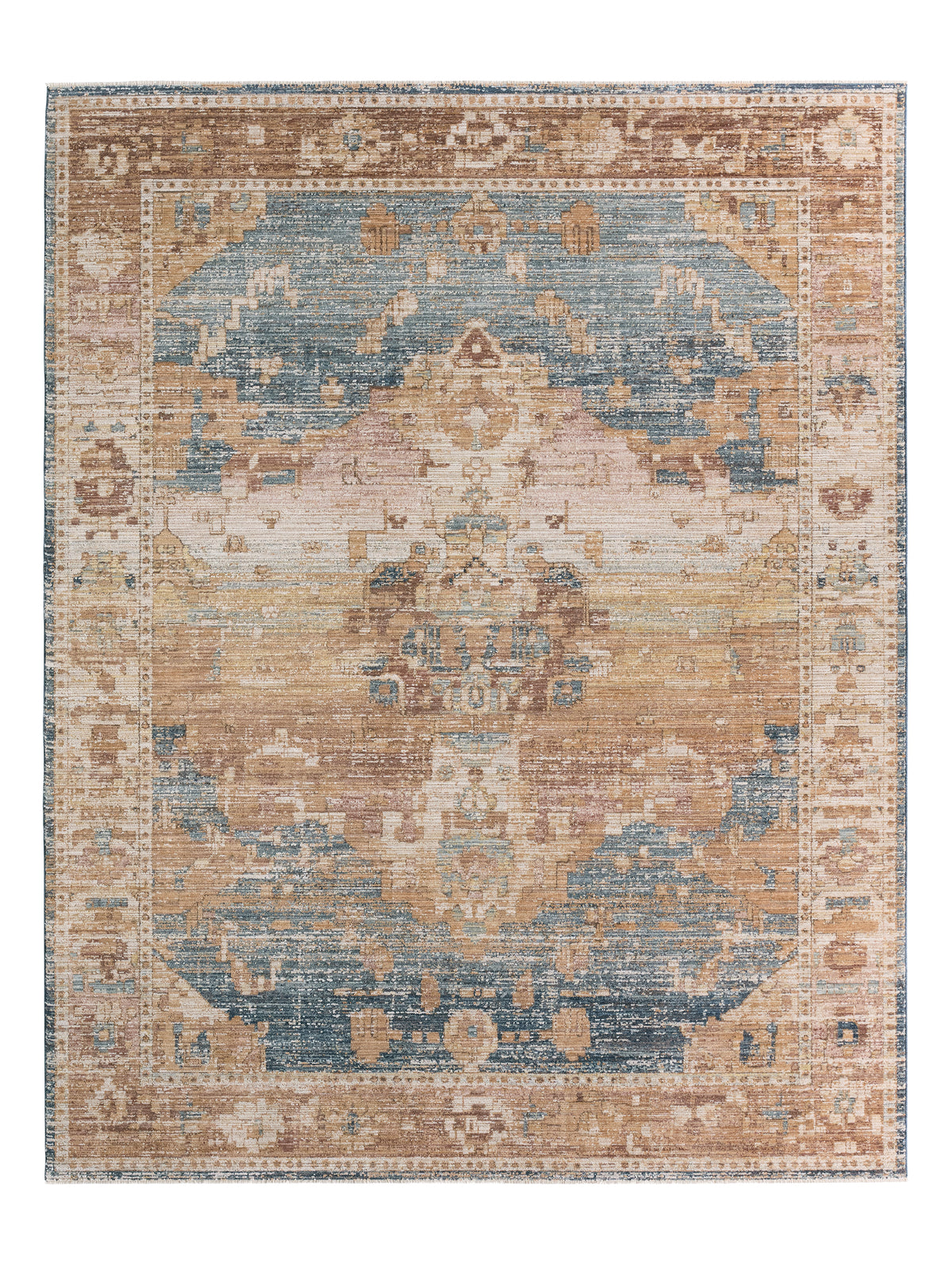 Stone Meadow Jia STN01 Tan/Blue Rug - Chapin Furniture