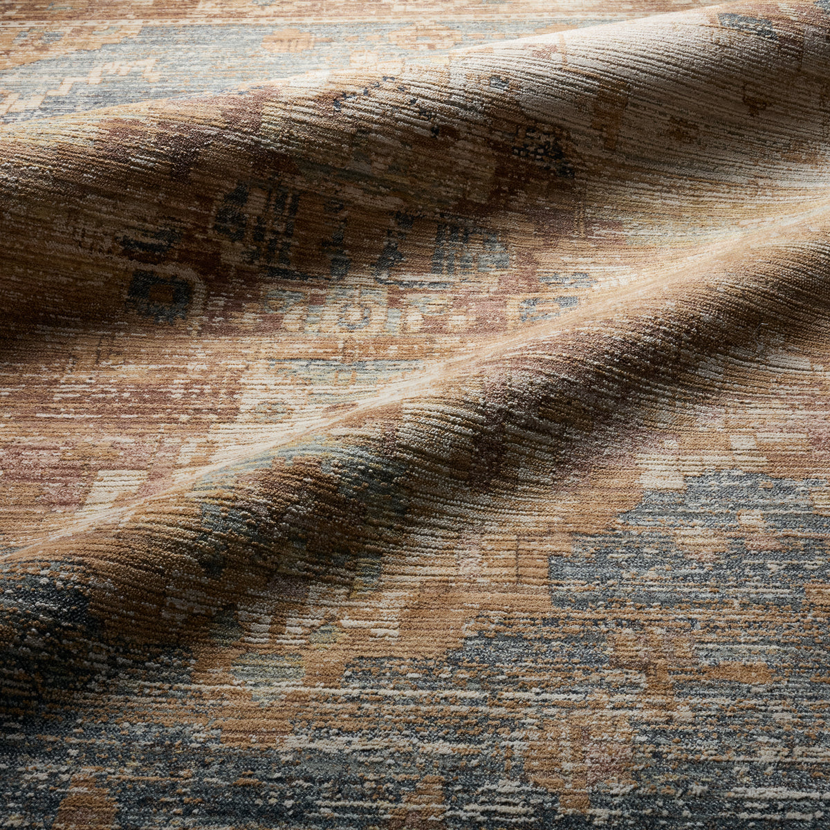 Stone Meadow Jia STN01 Tan/Blue Rug - Chapin Furniture
