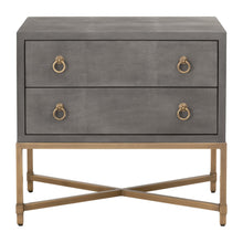 Strand Shagreen Two Drawer Nightstand - Chapin Furniture