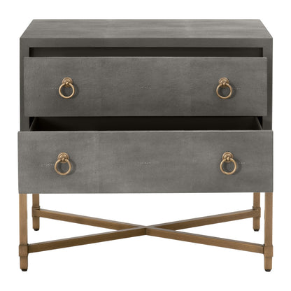 Strand Shagreen Two Drawer Nightstand - Chapin Furniture