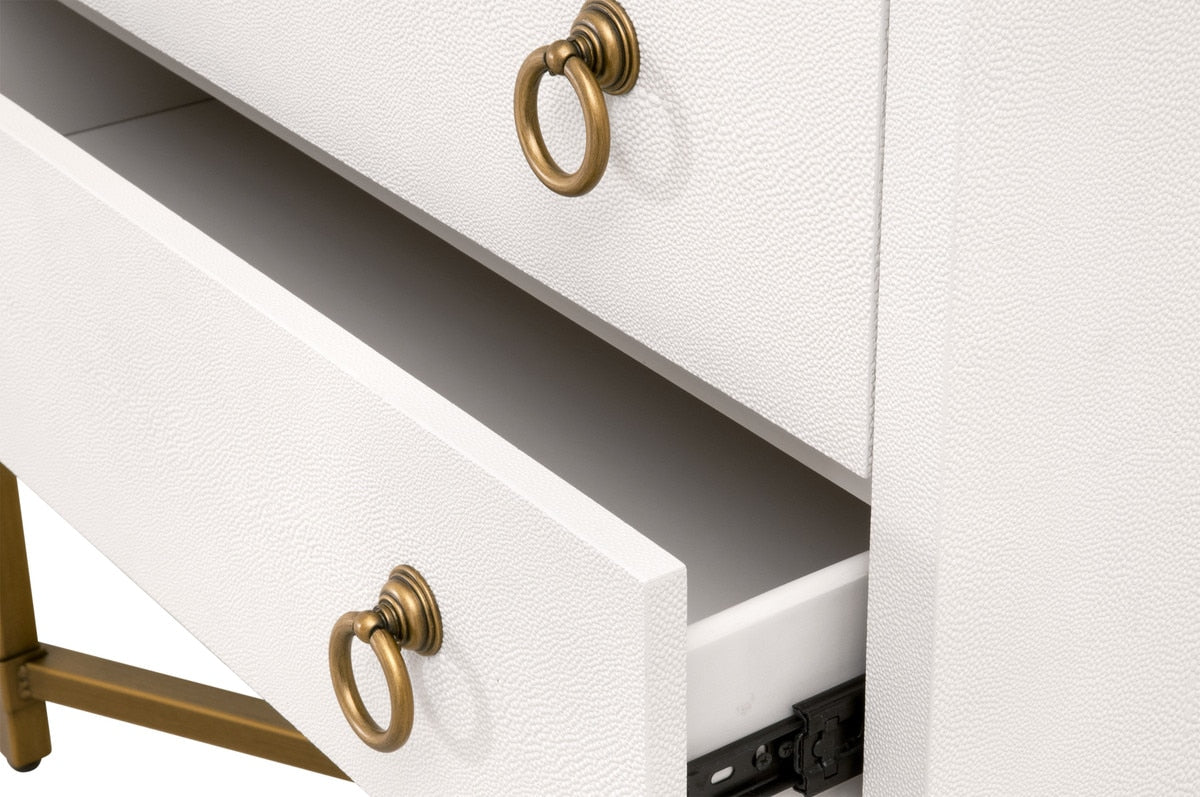 Strand Shagreen Two Drawer Nightstand - Chapin Furniture