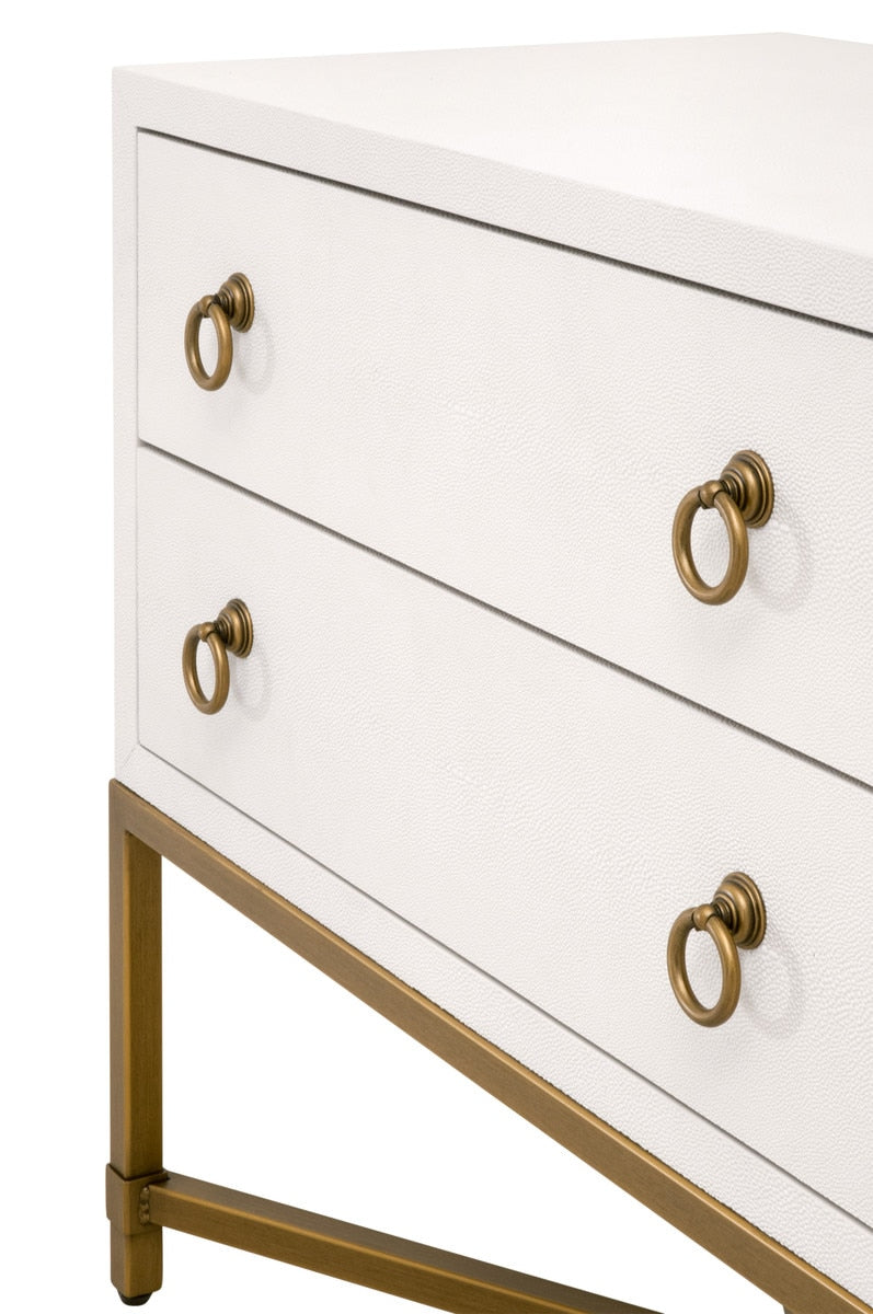 Strand Shagreen Two Drawer Nightstand - Chapin Furniture