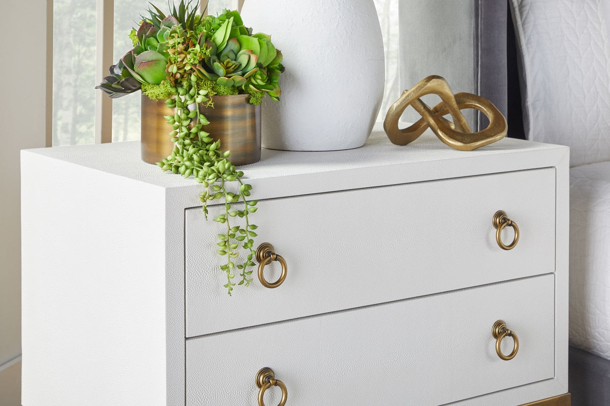 Strand Shagreen Two Drawer Nightstand - Chapin Furniture