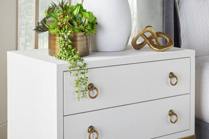 Strand Shagreen Two Drawer Nightstand - Chapin Furniture