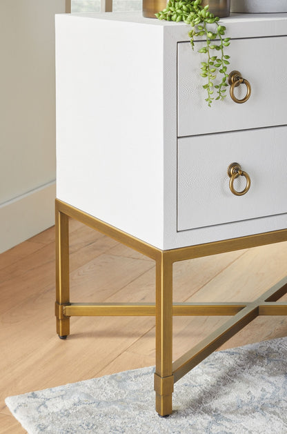 Strand Shagreen Two Drawer Nightstand - Chapin Furniture