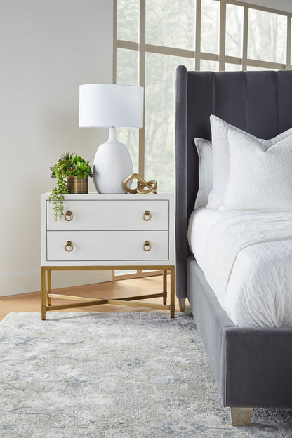 Strand Shagreen Two Drawer Nightstand - Chapin Furniture