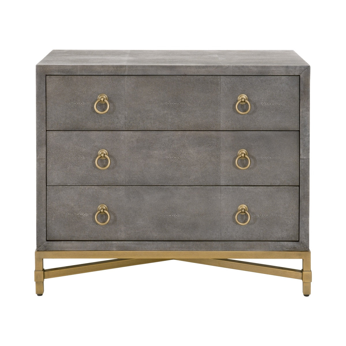 Strand Shagreen Three Drawer Nightstand - Chapin Furniture