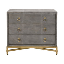 Strand Shagreen Three Drawer Nightstand - Chapin Furniture