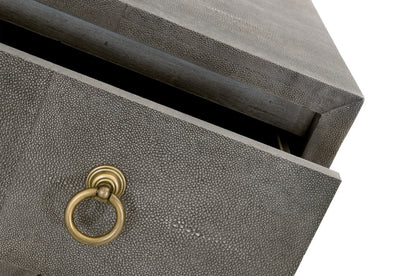 Strand Shagreen Three Drawer Nightstand - Chapin Furniture