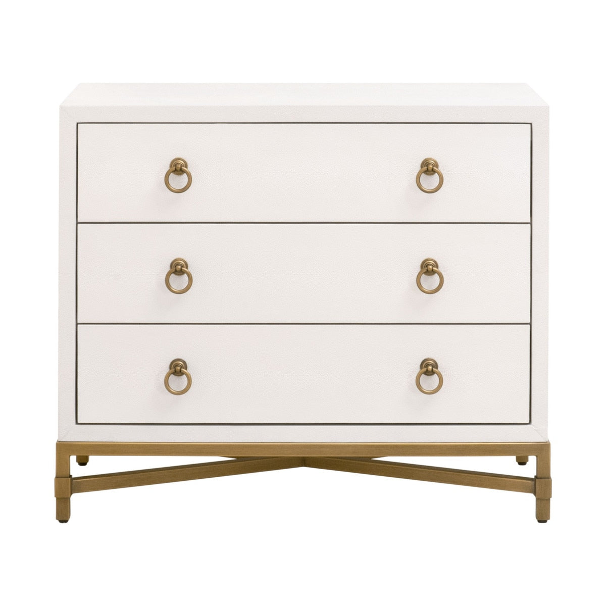 Strand Shagreen Three Drawer Nightstand - Chapin Furniture