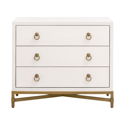 Strand Shagreen Three Drawer Nightstand - Chapin Furniture