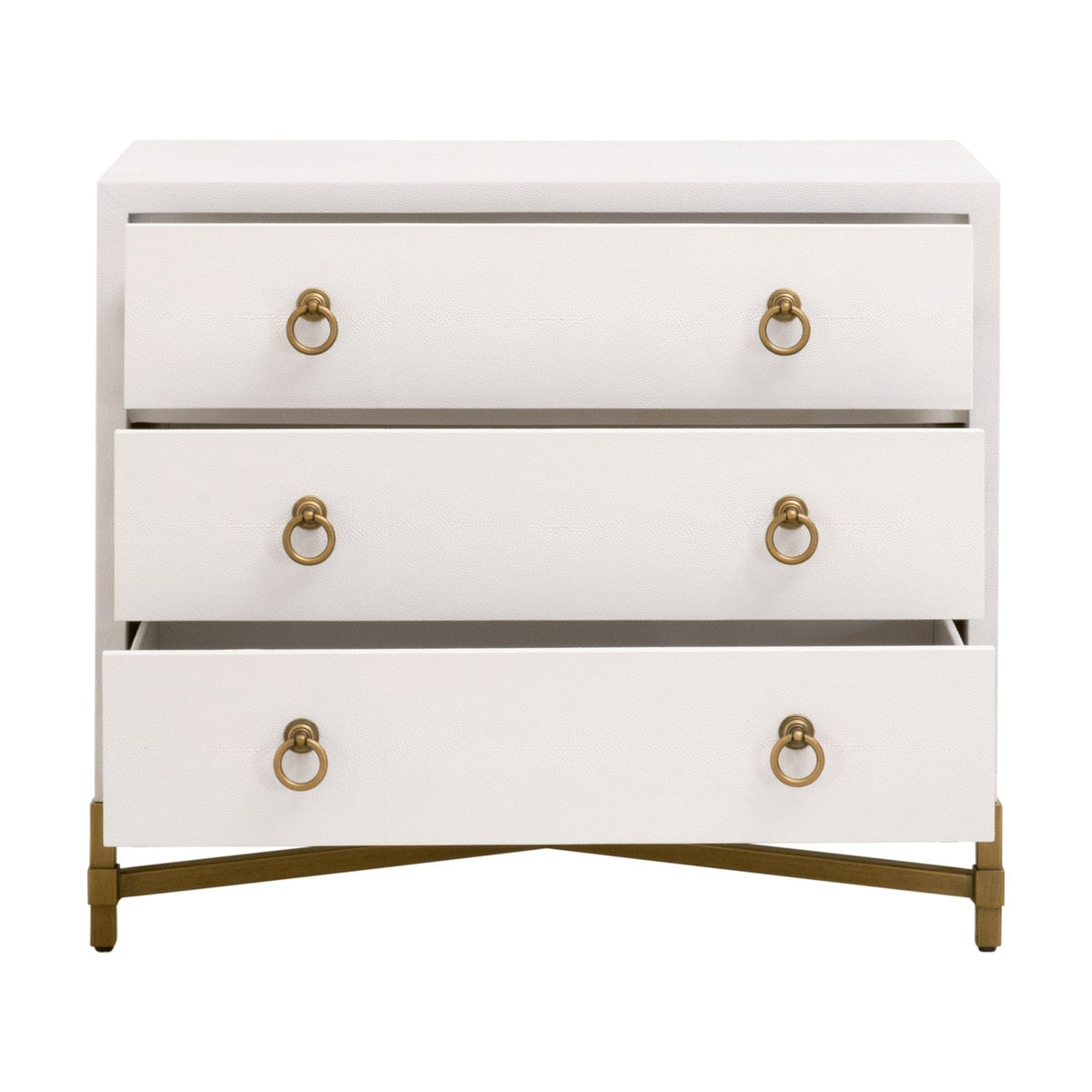 Strand Shagreen Three Drawer Nightstand - Chapin Furniture