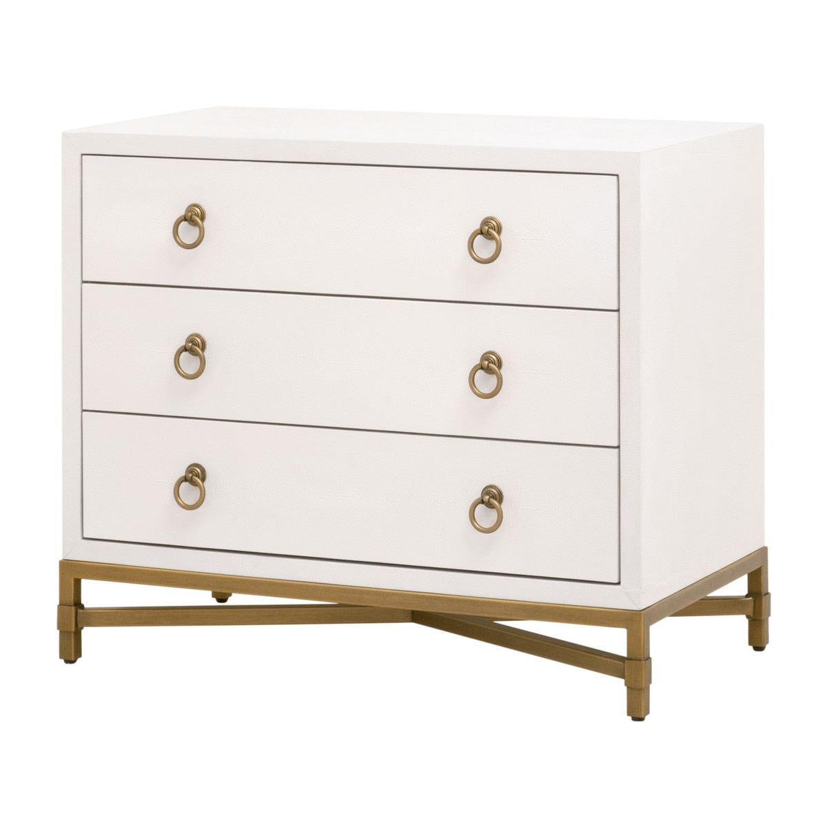 Strand Shagreen Three Drawer Nightstand - Chapin Furniture