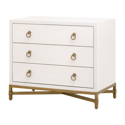 Strand Shagreen Three Drawer Nightstand - Chapin Furniture
