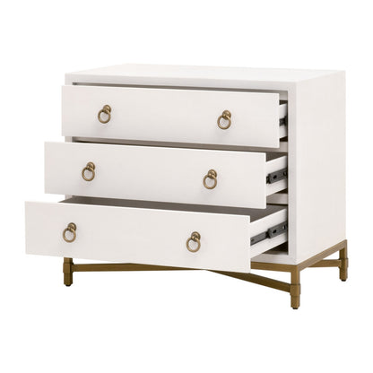 Strand Shagreen Three Drawer Nightstand - Chapin Furniture