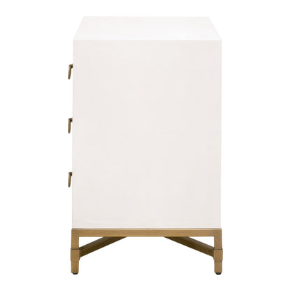 Strand Shagreen Three Drawer Nightstand - Chapin Furniture