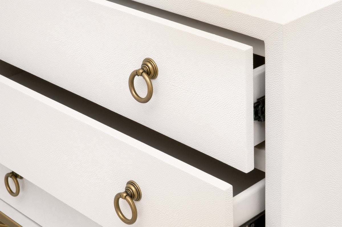 Strand Shagreen Three Drawer Nightstand - Chapin Furniture