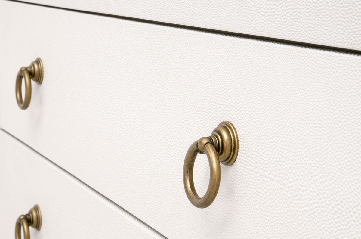 Strand Shagreen Three Drawer Nightstand - Chapin Furniture
