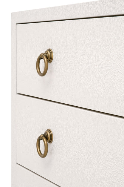 Strand Shagreen Three Drawer Nightstand - Chapin Furniture