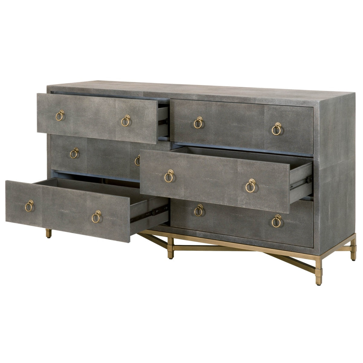 Strand Shagreen 6-Drawer Double Dresser - Chapin Furniture