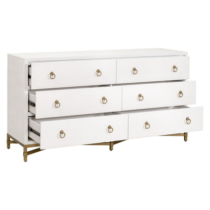 Strand Shagreen 6-Drawer Double Dresser - Chapin Furniture