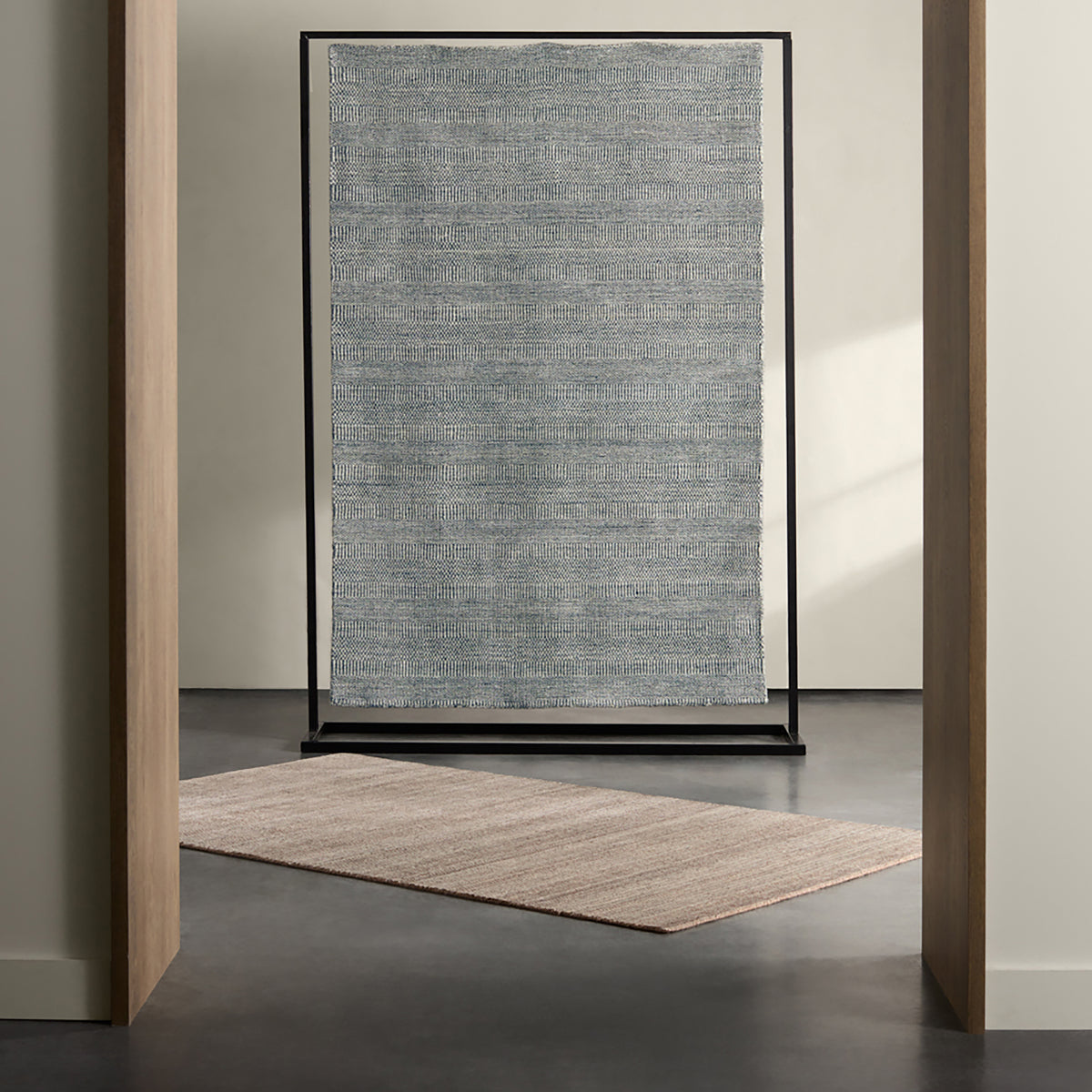 Trendier Minuit TEI03 Ivory/Dark Blue Rug - Chapin Furniture