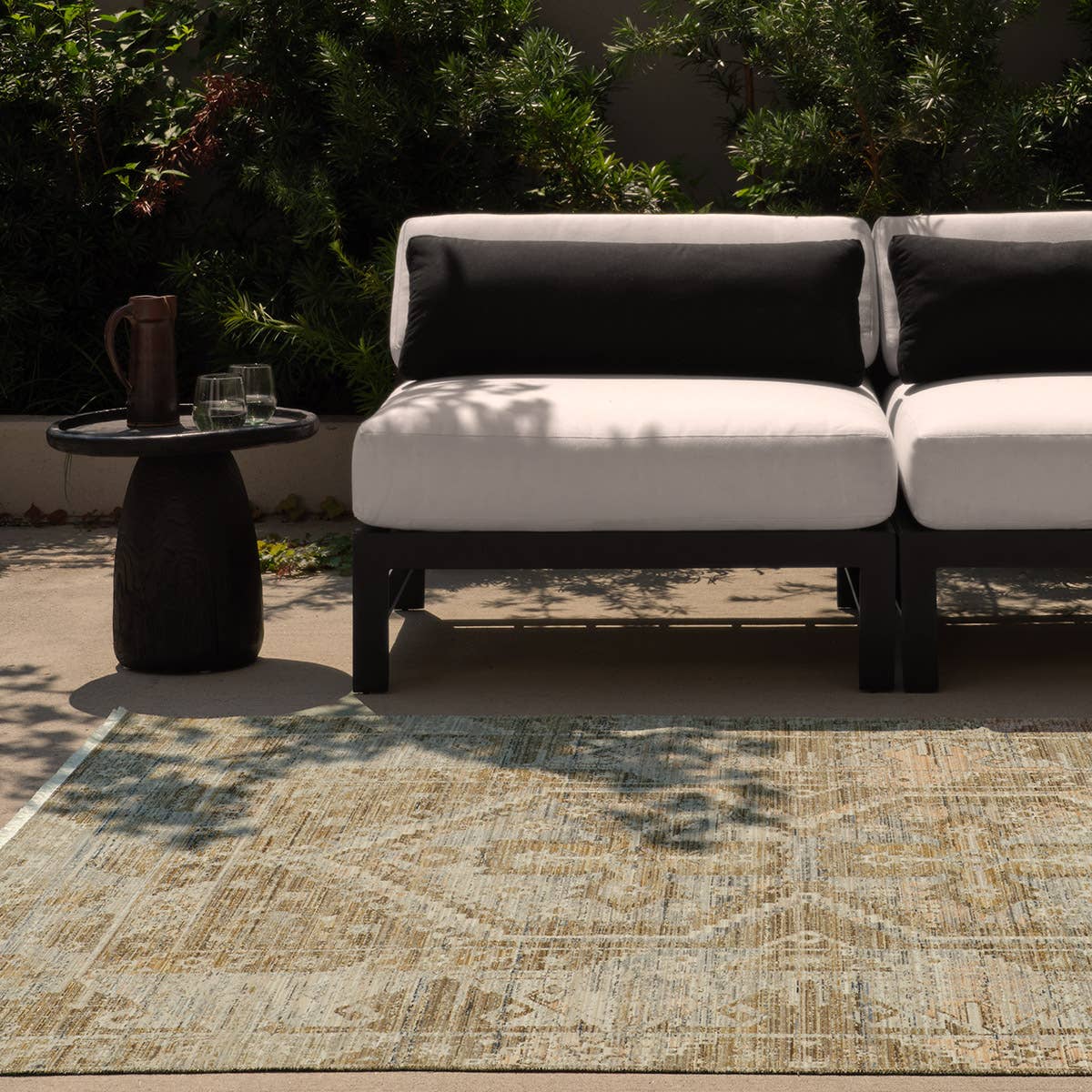 Tejal Positano TEJ01 Green/Tan Rug - Chapin Furniture