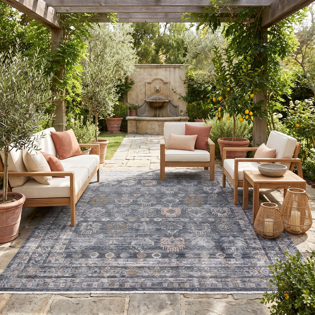 Tejal Gethin TEJ06 Gray/Tan Rug - Chapin Furniture