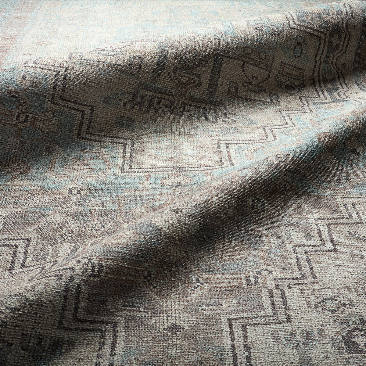 Todori Nithas TOD05 Brown/Blue Rug - Chapin Furniture