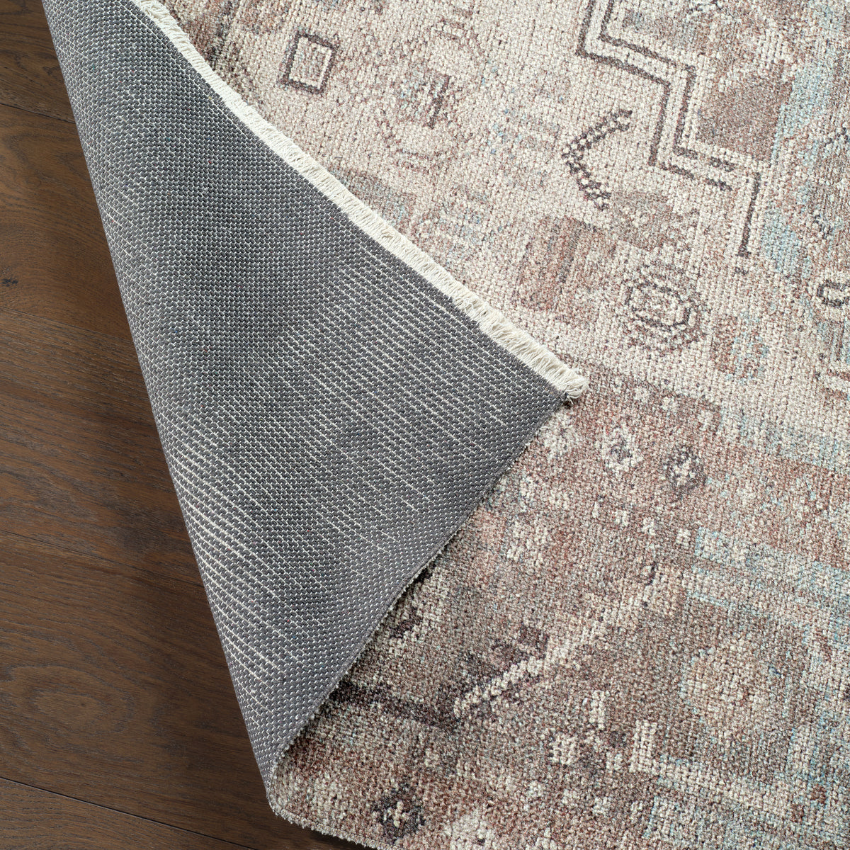 Todori Nithas TOD05 Brown/Blue Rug - Chapin Furniture