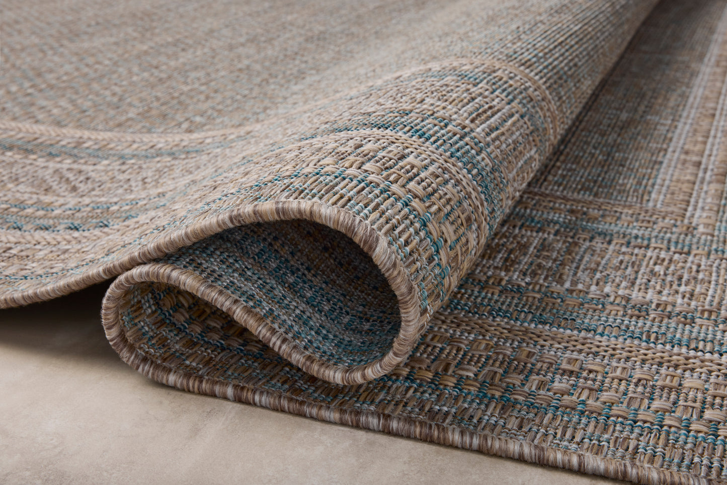 Amber Lewis Topanga 05 Natural / Teal - Chapin Furniture