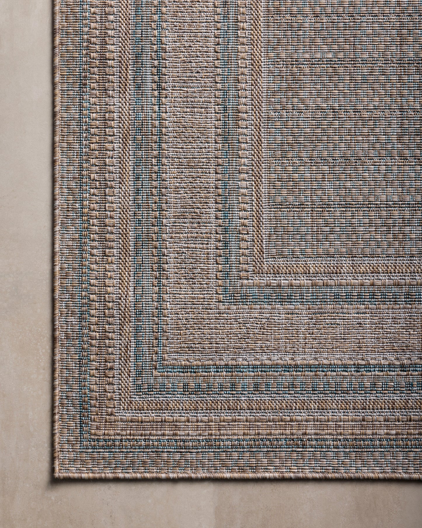 Amber Lewis Topanga 05 Natural / Teal - Chapin Furniture