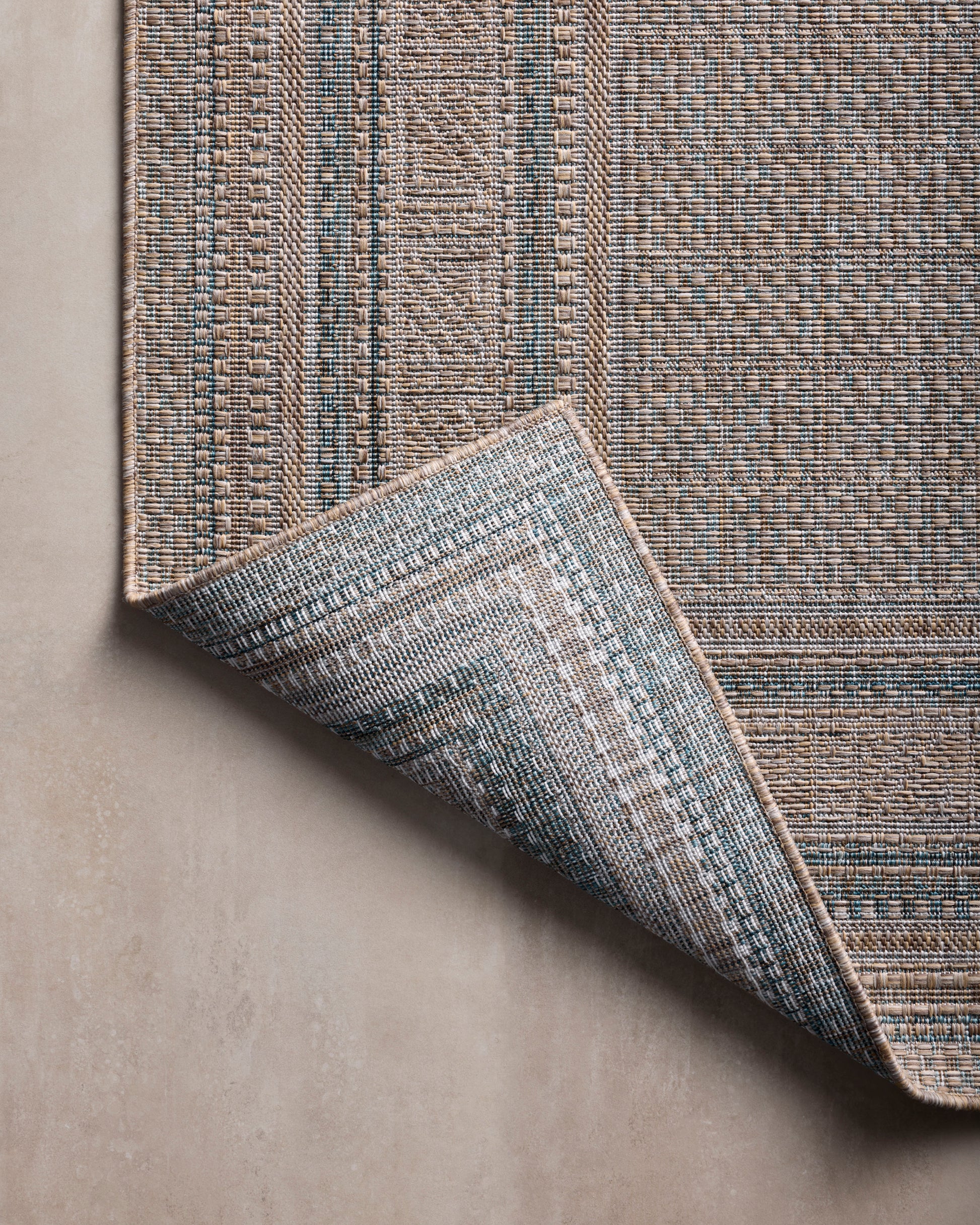 Amber Lewis Topanga 05 Natural / Teal - Chapin Furniture