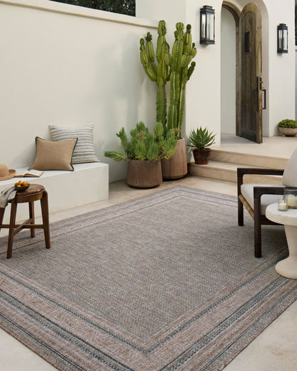 Amber Lewis Topanga 05 Natural / Teal - Chapin Furniture