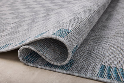 Amber Lewis Topanga 07 Silver / Blue - Chapin Furniture