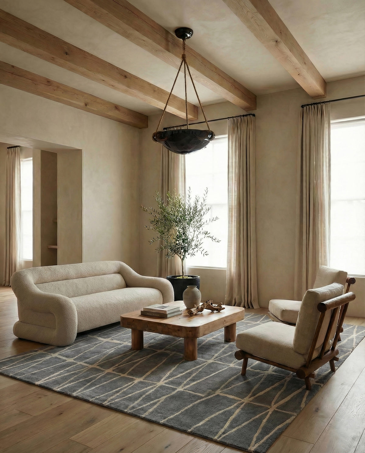 Town Botticino TOW03 Gray/Cream Rug - Chapin Furniture