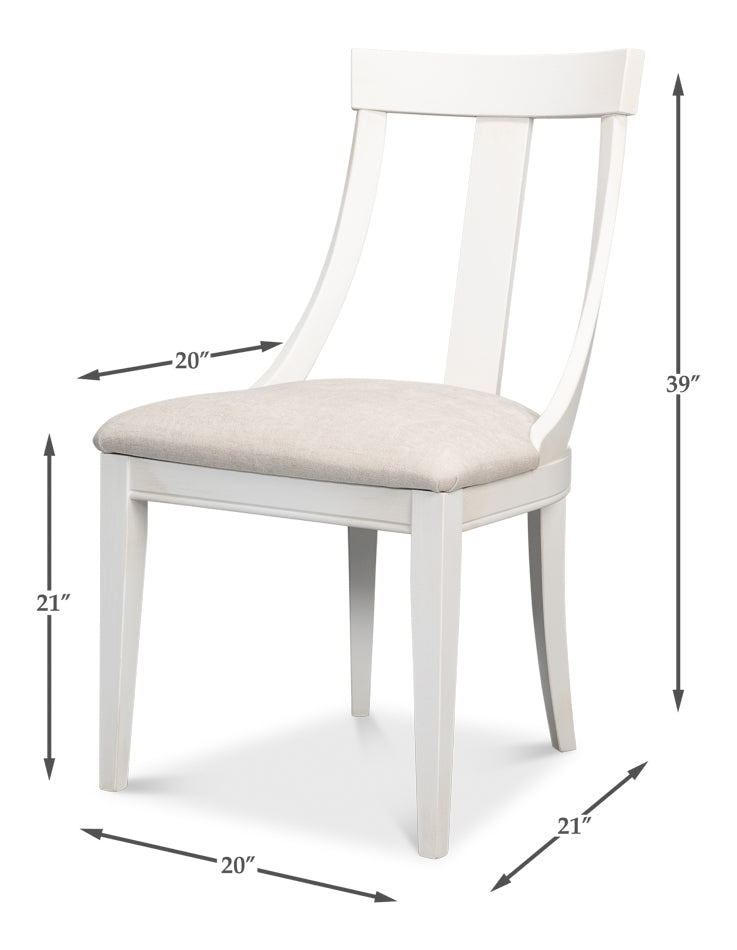 Deco Side Chair, Cortina White Oak- Set of 2 - Chapin Furniture