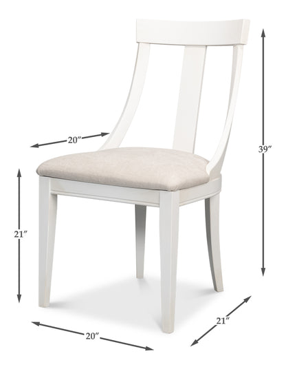 Deco Side Chair, Cortina White Oak- Set of 2 - Chapin Furniture