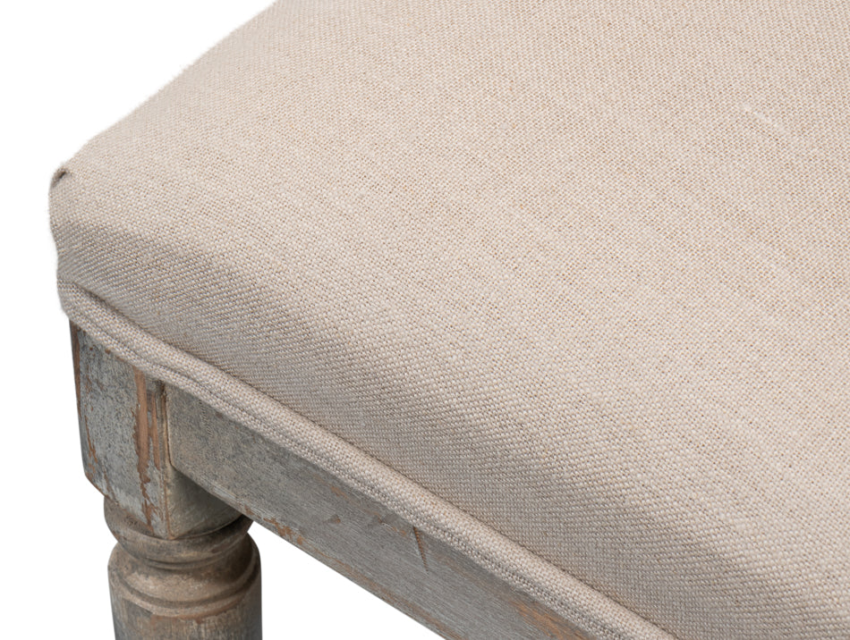 Square Back Side Chair, Grey Oak, Flax- Set of 2 - Chapin Furniture